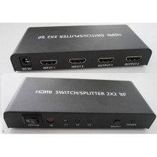 HDMI 2.0 сплитер-свитчер  двусторонний 1-2, 2-1